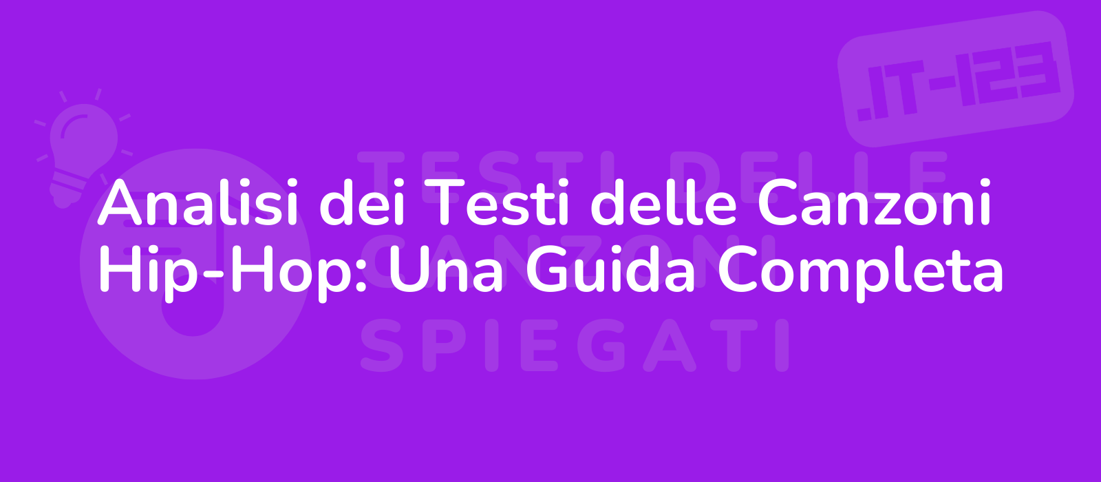 Analisi dei Testi delle Canzoni Hip-Hop: Una Guida Completa