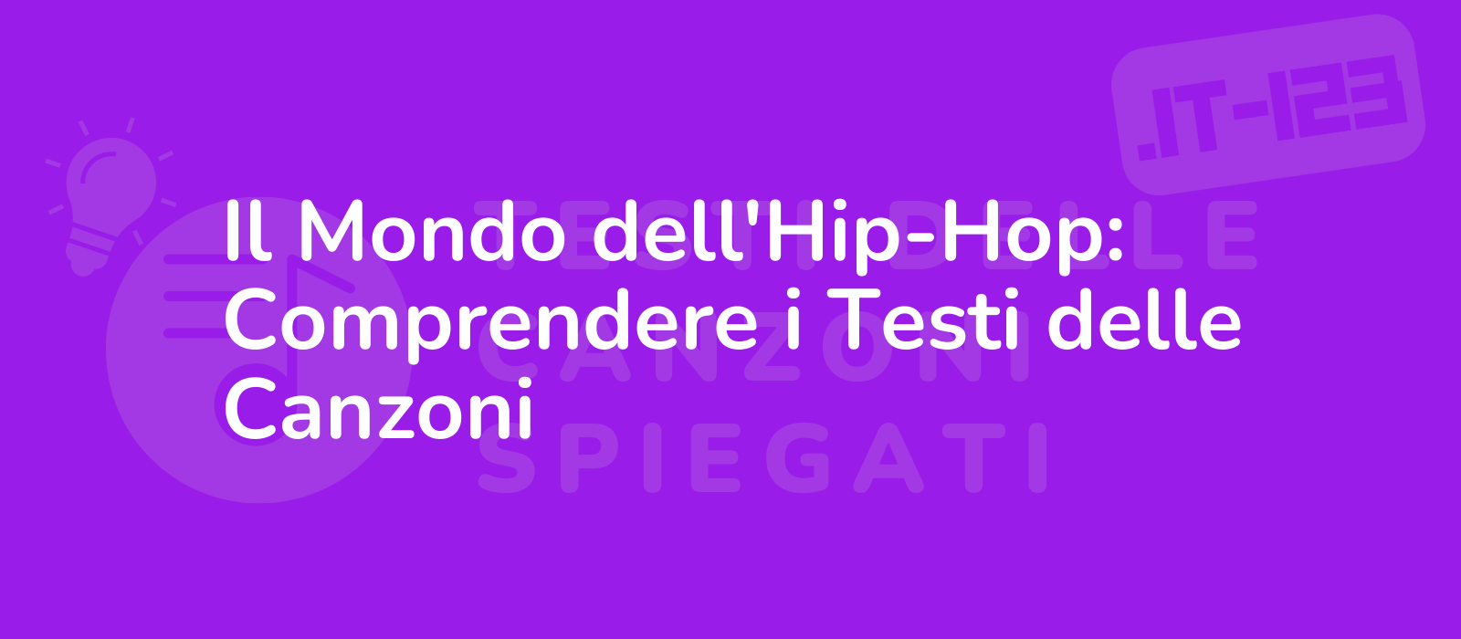 Il Mondo dell'Hip-Hop: Comprendere i Testi delle Canzoni