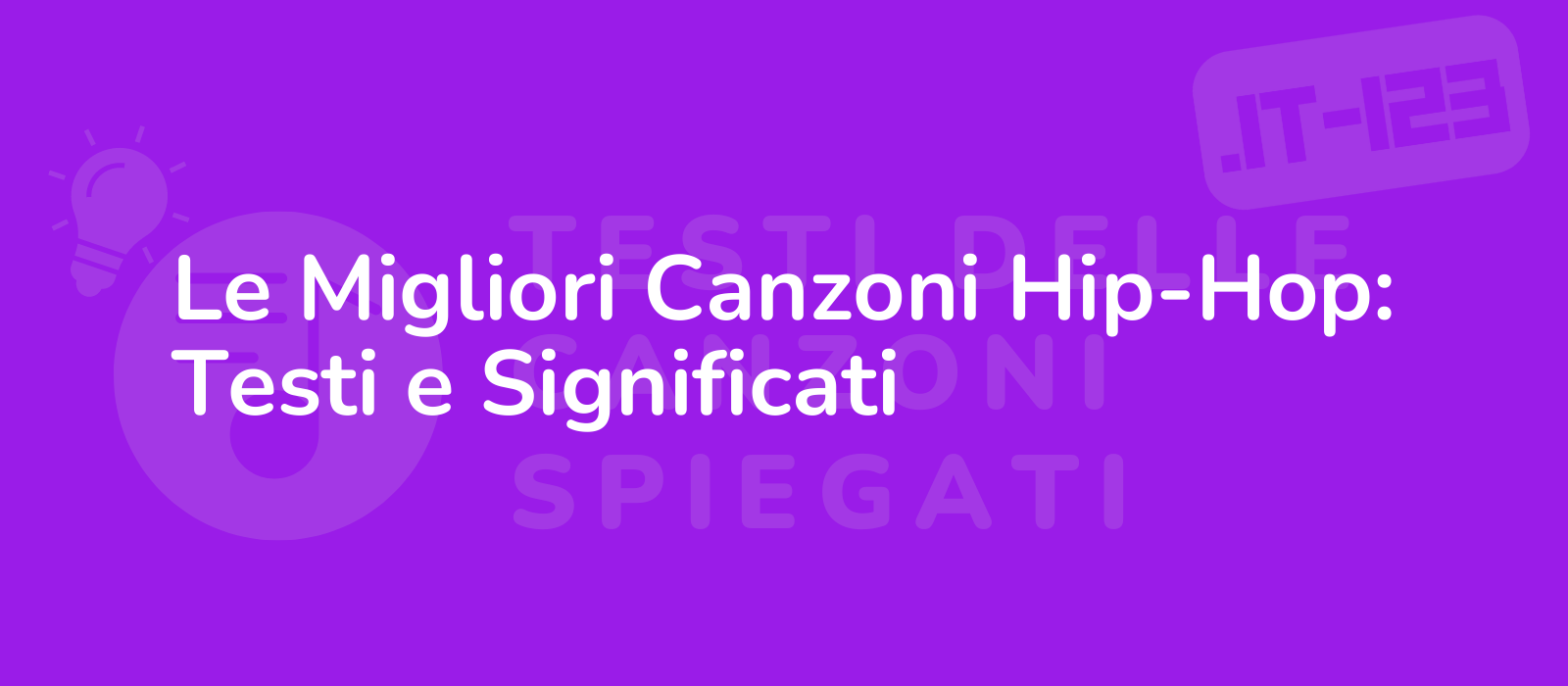 Le Migliori Canzoni Hip-Hop: Testi e Significati