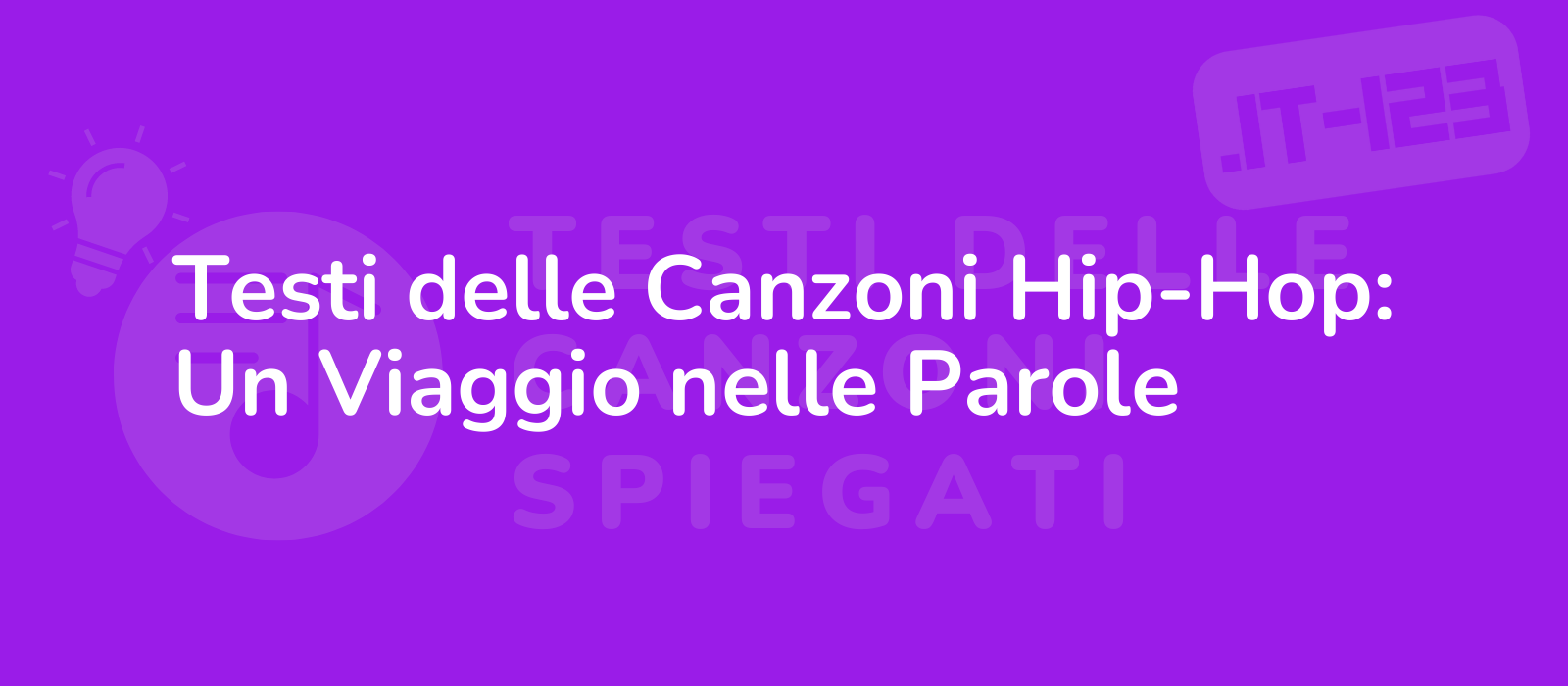 Testi delle Canzoni Hip-Hop: Un Viaggio nelle Parole